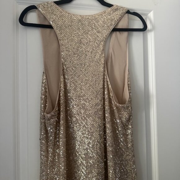 Brand New Banana Republic Gold Sequin Maxi Dress - XL - Picture 4 of 5